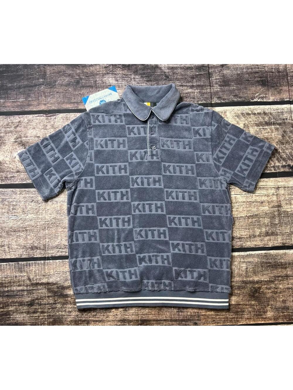 Kith Graham Polo Shirt Men's XS Elevation Blue SS23